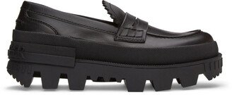 Black Leather Maxence Loafers