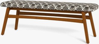 Scandinavian Dining Bench Prado Black & Cream