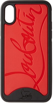 Black & Red Loubiphone Sneakers iPhone X/XS Case