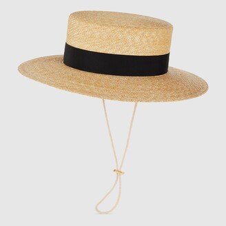 Straw boater hat