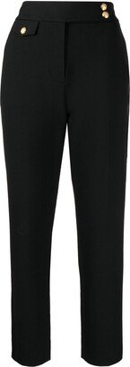 Cropped High-Waisted Trousers