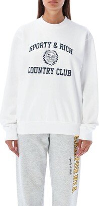 Varsity crewneck fleece