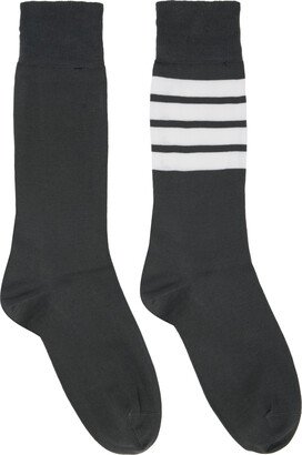 Gray 4-Bar Socks-AA