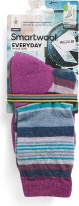 TJMAXX Merino Wool Blend Striped Jovian Sphere Crew Socks For Women