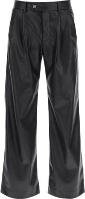 Logo Plaque Wide-Leg Pants-AA