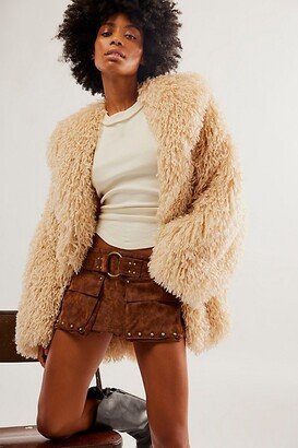 Micro Mini Suede Skort by at Free People