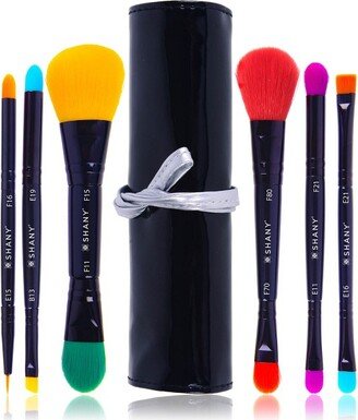 SHANY LUNA 6 PC Double Sided Travel Brush Set - 6 pieces