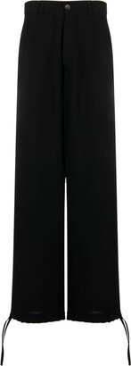 Mid-Rise Wide-Leg Trousers-AF