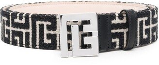 Monogram Logo-Buckle Belt