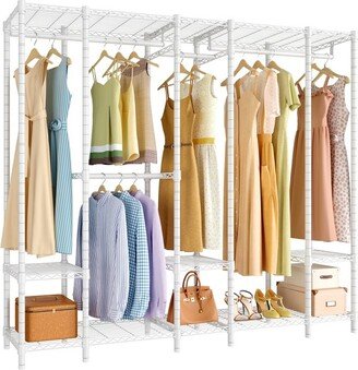 VIPEK V50i Medium Size Portable Closet Rack Freestanding Closet Wardrobe Heavy Duty Clothes Rack, White