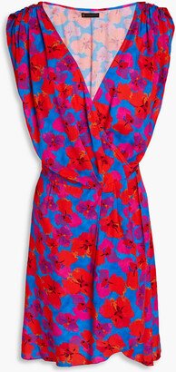 Mabel Gisele wrap-effect printed mousseline kaftan