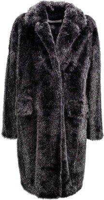 Faux-Fur Long-Sleeved Coat-AA