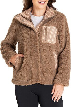 Missy Faux Shearling Zip Front Jacket