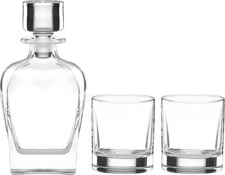 Tuscany Classics 3Pc Whiskey Decanter & Glass Set