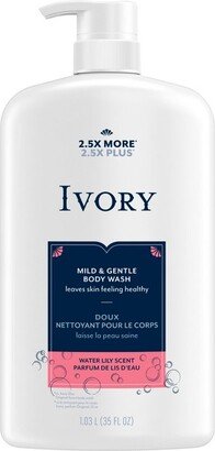 Ivory Mild & Gentle Body Wash - Water Lily Scent - 35 fl oz