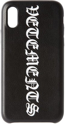 Black Vertical Logo iPhone XS Case