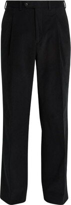 Saman Amel Cotton-Blend Tailored Trousers-AA