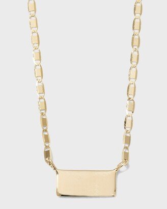 Petite Malibu Gold Tag Necklace