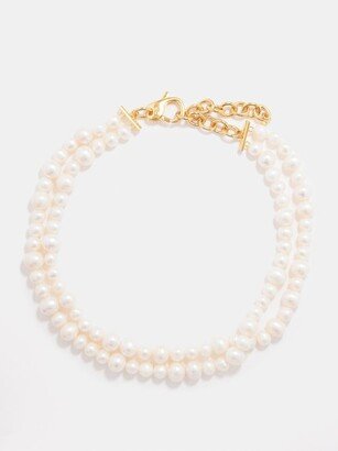 Josie Pearl & 14kt Gold-plated Necklace