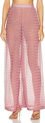 Wide Leg Trouser in Pink