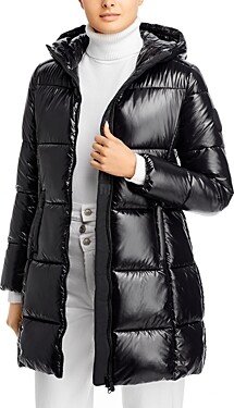 Ines Hooded Puffer Coat-AA