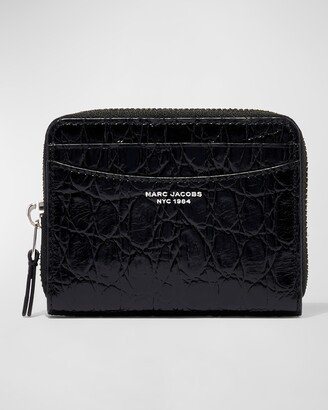 The Slim 84 Croc-Embossed Zip Around Wallet