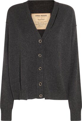 V-Neck Knitted Cardigan-BM