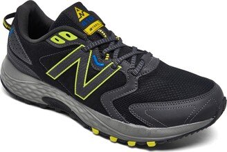 Men's 410 V7 Trail Running Sneakers from Finish Line - Black, Yellow, Blue