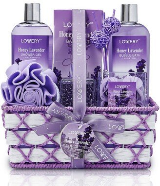 Lovery Honey Lavender Relax Body Care Gift Set, 13 Piece