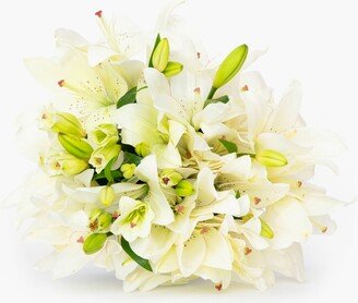 BloomsyBox Casablanca White Lilies Fresh Flower Bouquet