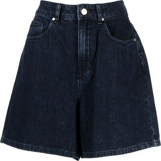 tout a coup High-Waist Denim Shorts