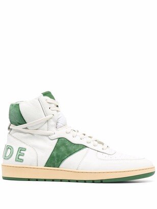 Rhecess leather high-top sneakers