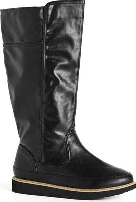 CLOUDWALKERS | Women's Tall Boot Skylar - Black - 8W