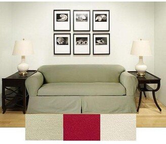 NLA Brushed Twill Cotton Loveseat 2-piece Slipcover