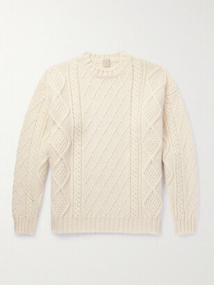 James Cable-Knit Wool Sweater