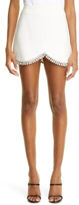 Crystal Scallop Miniskirt