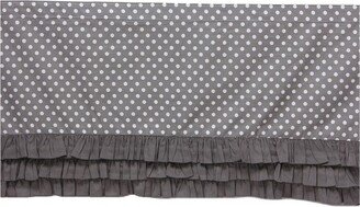 MixNMatch Gray frills on bottom Crib/Toddler ruffles/skirt