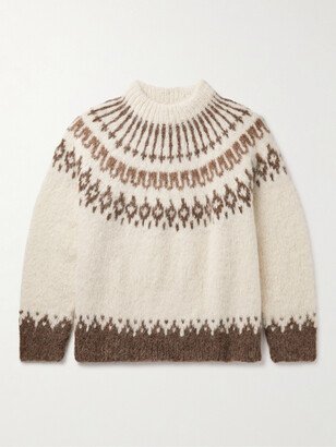 Branch Yoke Intarsia-Knit Alpaca-Blend Sweater