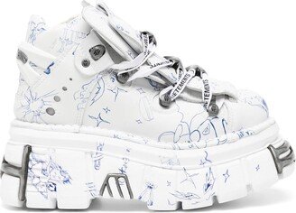 X New Rock platform sneakers-AB