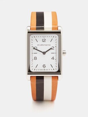 Daybreak Spinel, Leather & Stainless-steel Watch