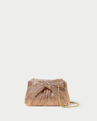 Rochelle Dune Mini Bow Clutch