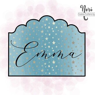 Emma Plaque Cookie Cutter - Cutters By Nori Cn0301