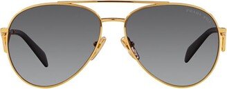 Prada Eyewear Aviator Frame Sunglasses-AA