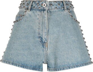 Rabanne Studded Denim Shorts