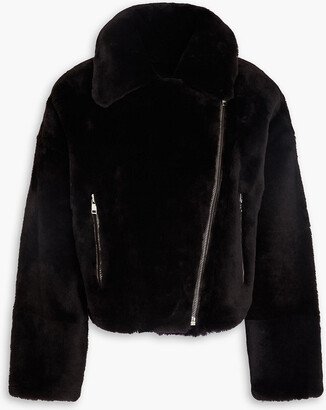 Shearling biker jacket-AB