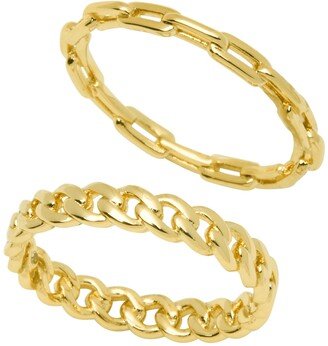 And Now This Women's Stack Chain Ring Set