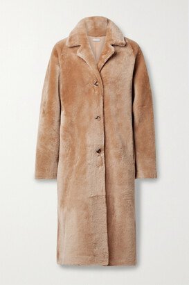 Cassidy Reversible Shearling Coat - Brown