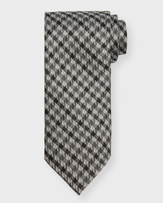 Men's Houndstooth Silk Tie
