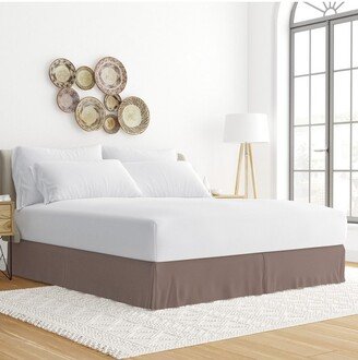 Premium Pleated Dust Ruffle Bed Skirt - Becky Cameron, Queen, Taupe