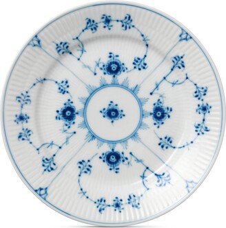 Blue Fluted Plain Dessert Plate